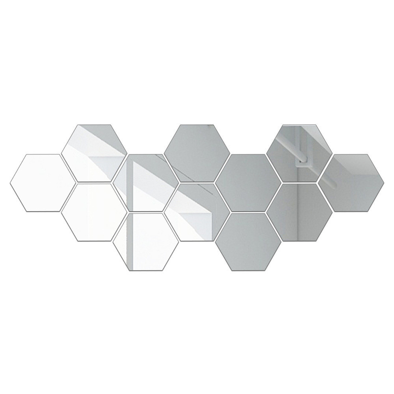 الاصطناعات الفضية الحديثة الاكريليك SML Mirror Decor