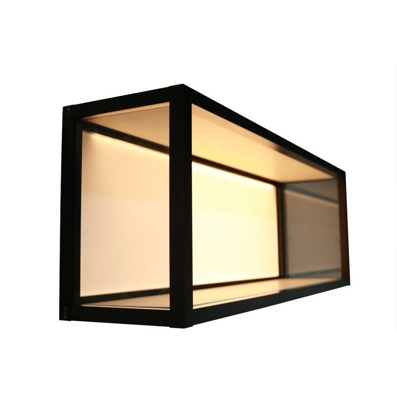 810x200x298mm الألومنيوم رف جدار مكعب مضيئة لديكور غرفة المعيشة