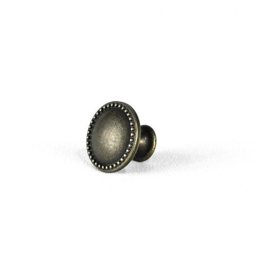 25mm خمر سبائك الزنك جولة البرونزية المقابض مجلس الوزراء