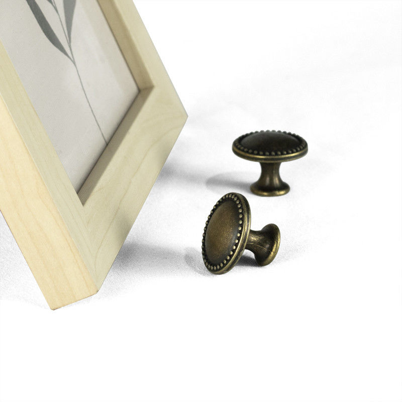 25mm خمر سبائك الزنك جولة البرونزية المقابض مجلس الوزراء